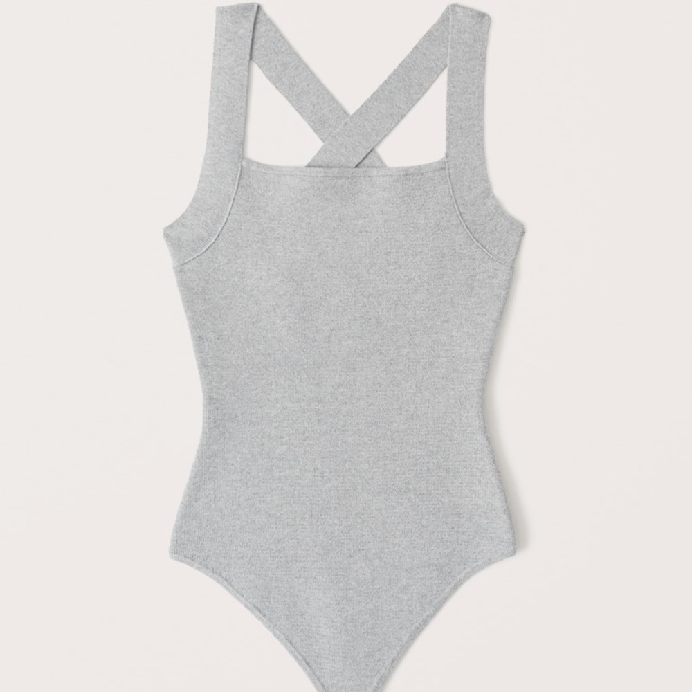 NWT Abercrombie Cross Back Sweater Bodysuit